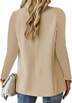 Blazer Alfaiataria Alongado Slim Bege 02