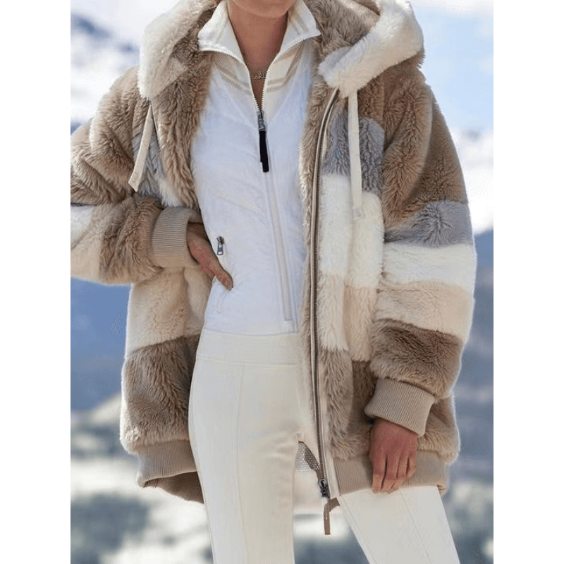 Casaco Feminino Oversized Alongado Cáqui 1