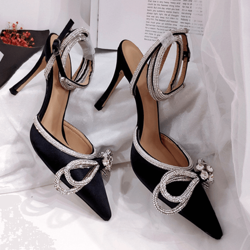 Scarpin Salto Alto Fino Preto 1