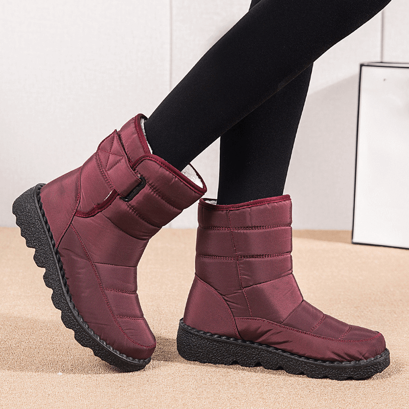 Bota Feminina de Inverno Impermeável Bordô 19