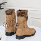 Bota Feminina de Inverno Bege 8