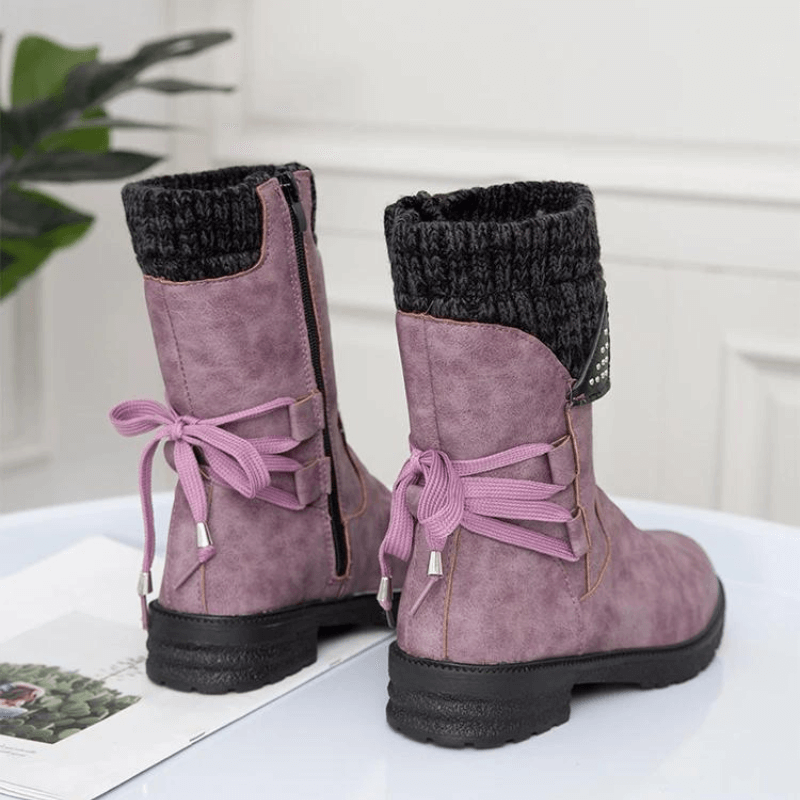 Bota Feminina de Inverno Roxo 17