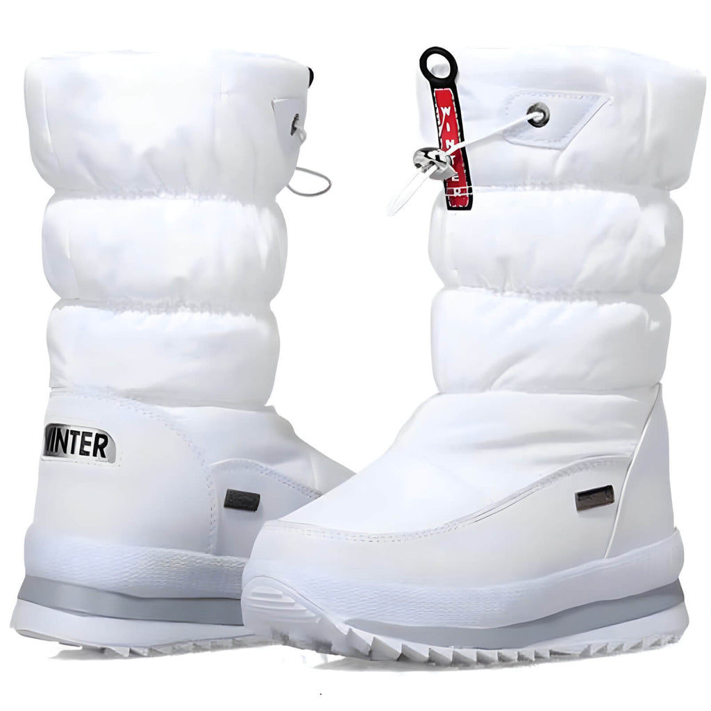 Bota Feminina de Inverno Branco 8