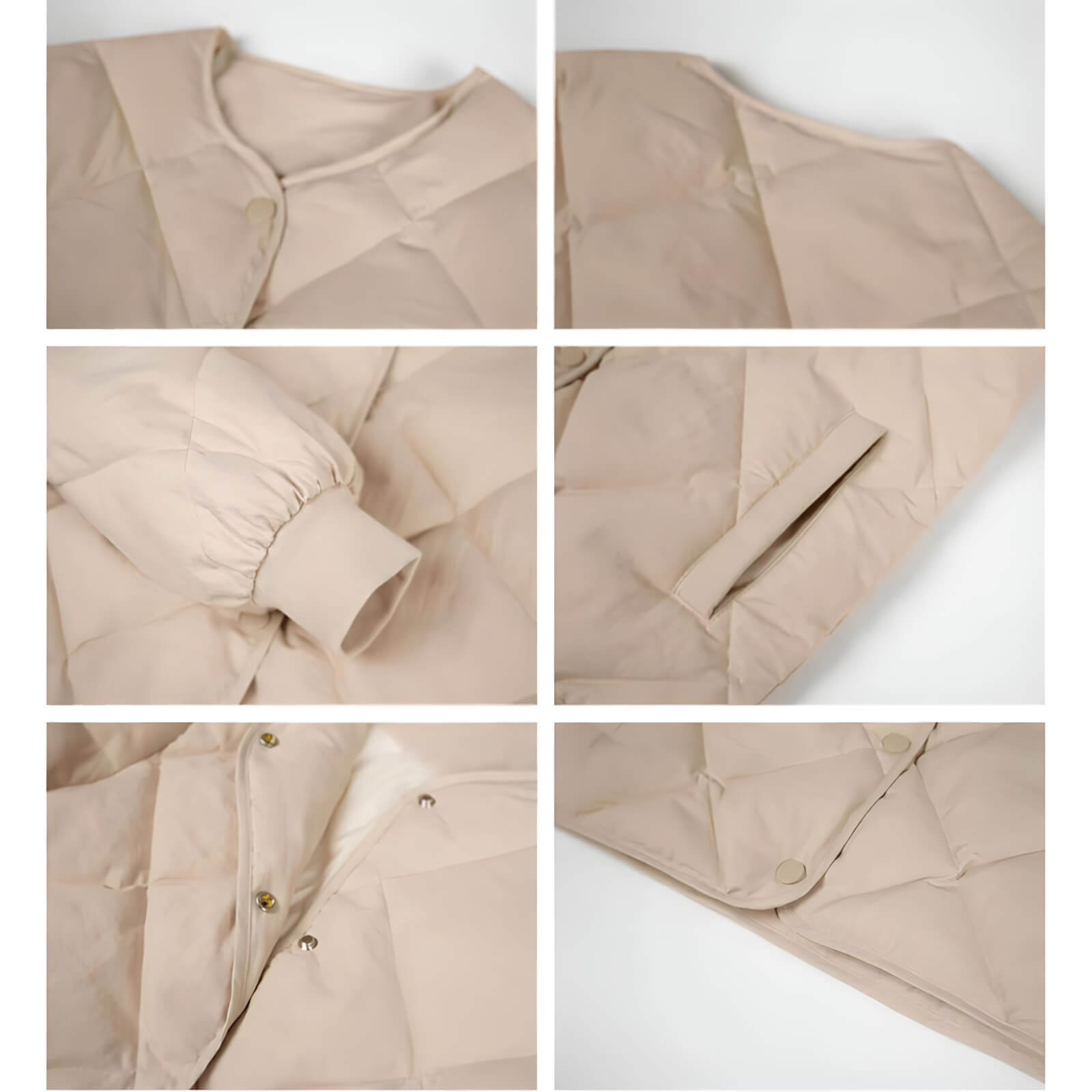 Jaqueta Feminina Puffer Bege 11