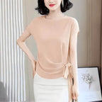 Blusa Feminina com Amarração Champagne 3