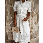 Vestido Longo Bordado Branco 3