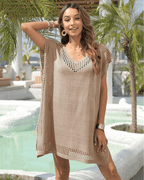 Saída de Praia Curta Bege 4