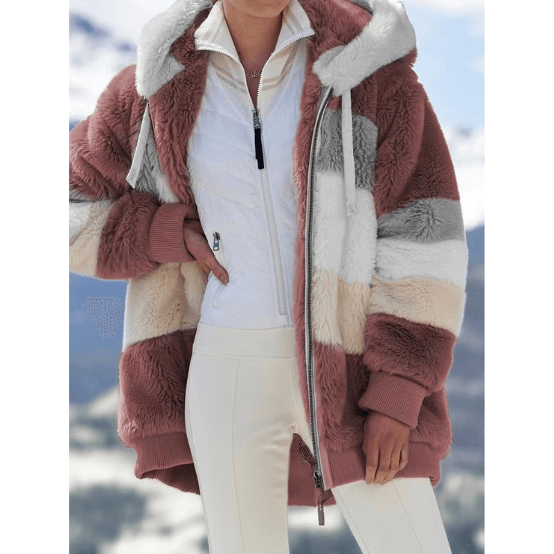 Casaco Feminino Oversized Alongado Rose 5