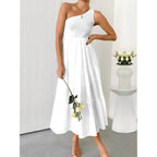 Vestido Mídi com Lastex Branco 11