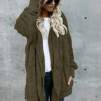 Casaco Feminino de Pelinhos Verde Miltiar 5