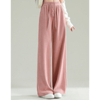 Calça Feminina de Veludo Rosa 8