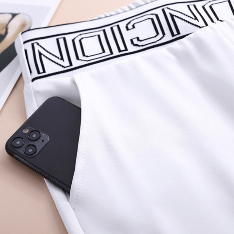 Calça Casual De Alfaiataria Élastique 15