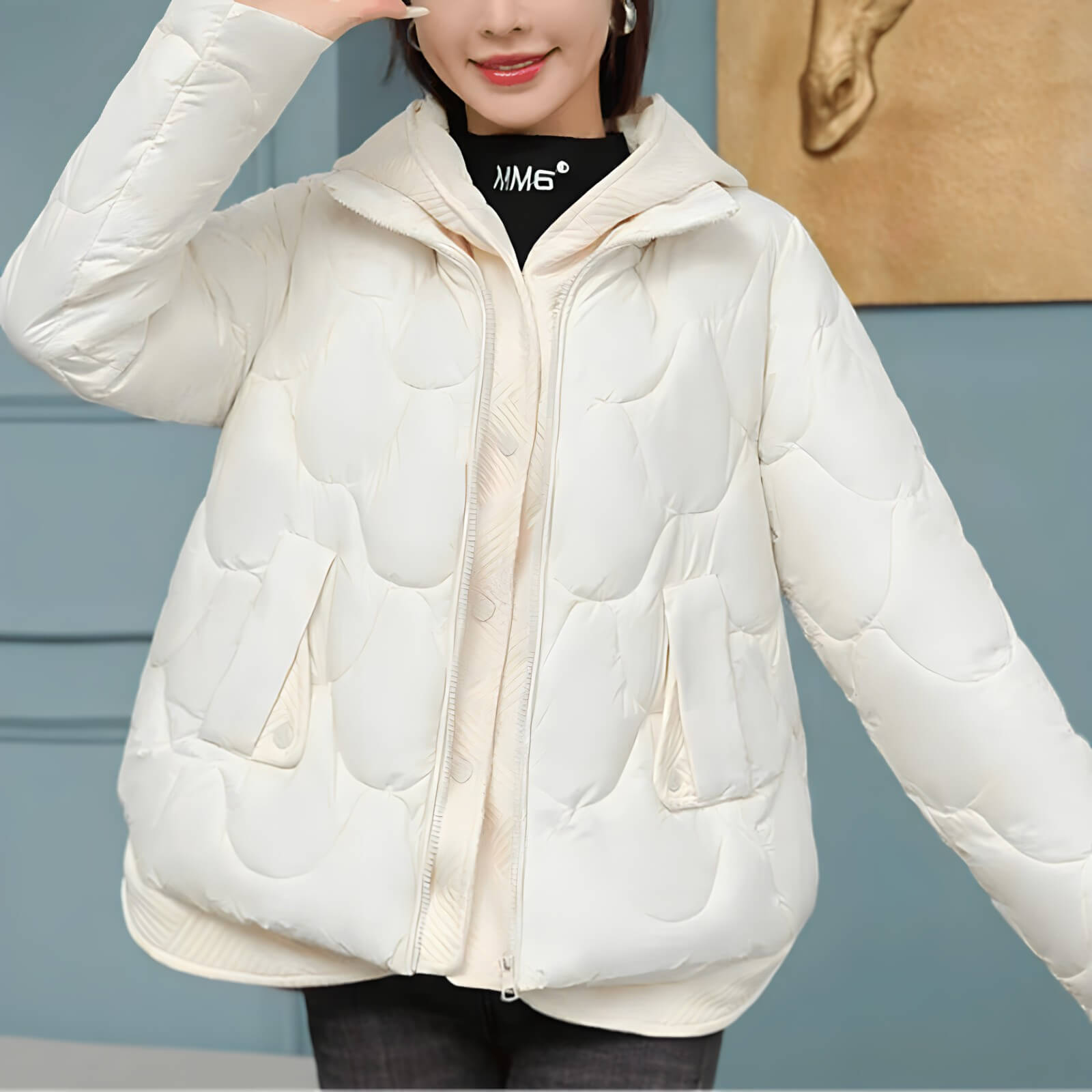 Jaqueta Feminina Puffer Branco 5