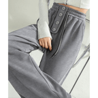 Calça Feminina de Veludo Cinza 1