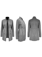 Casaco Feminino Ponto Aberto Cinza 7