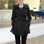 Casaco Feminino Trench Preto 6