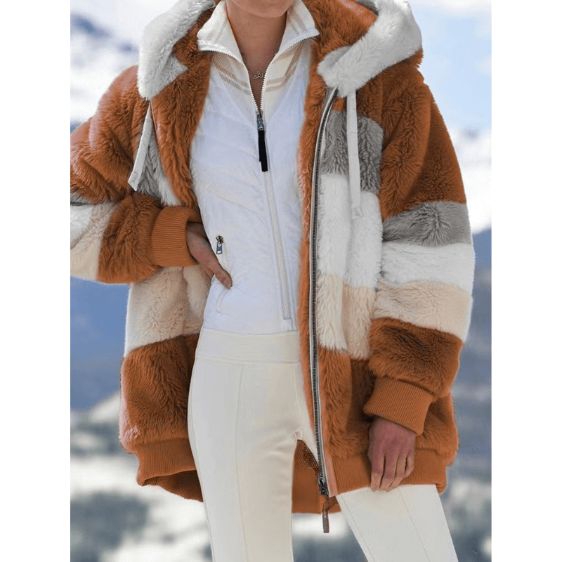 Casaco Feminino Oversized Alongado Laranja 8