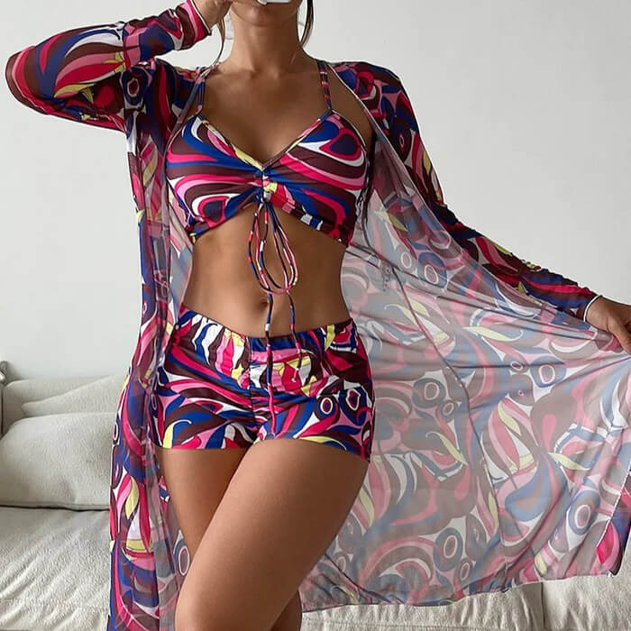 Conjunto Biquíni e Saída de Praia Rosa4