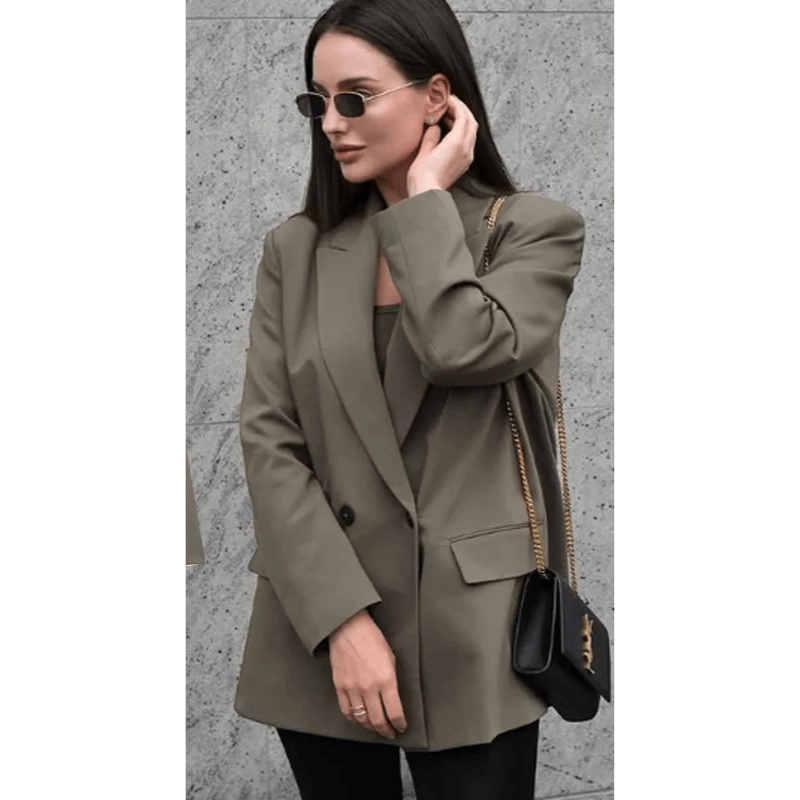 Blazer Oversized Verde Militar 03
