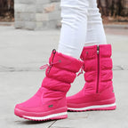 Bota Feminina de Inverno Rosa 5