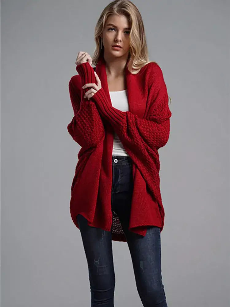 Cardigan Feminino Alongado de Tricot