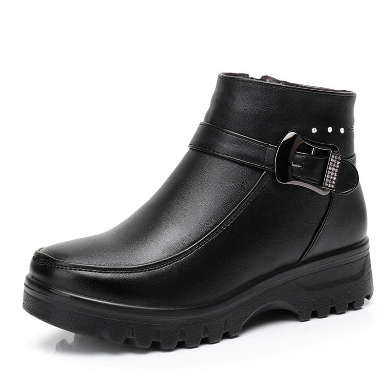 Bota de Inverno em Couro Essential