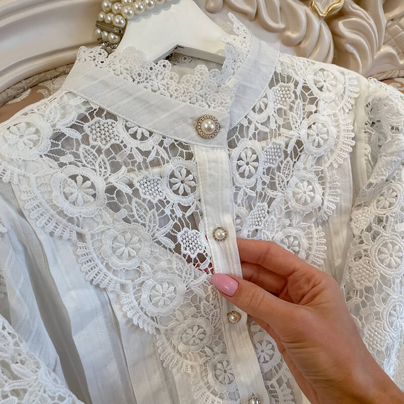 Camisa de Renda Feminina