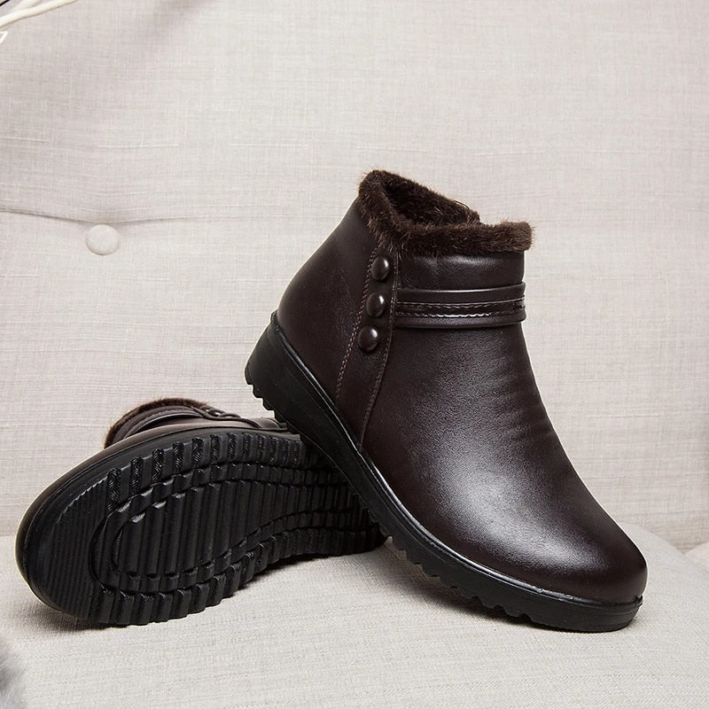 Bota de Couro Impermeável