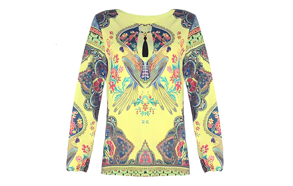 Blusa Estampada Amarelo 5