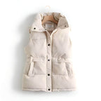 Colete Feminino Puffer Bege 2