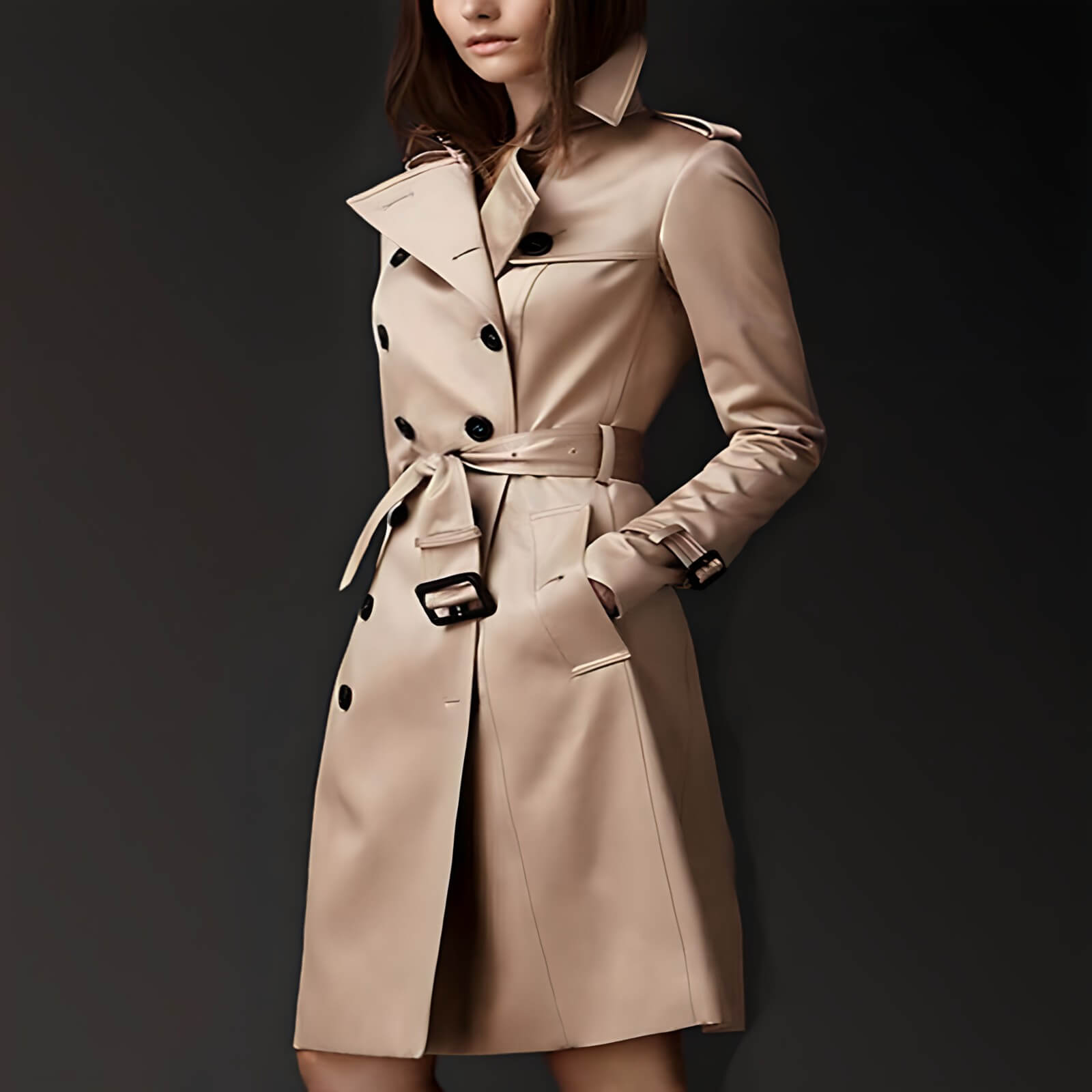 Casaco Feminino Trench Bege 1