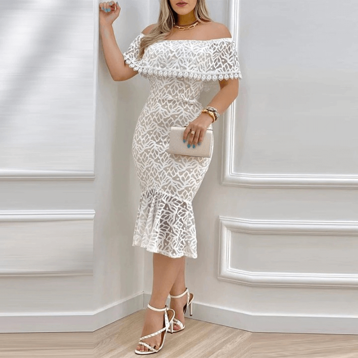 Vestido Tubo Mídi Feminino