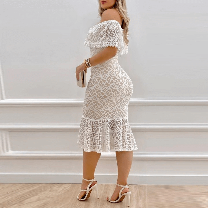 Vestido Tubo Mídi Feminino