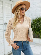 Blusa De Renda Bristol Bege / P 67