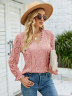 Blusa De Renda Bristol Rosa / P 67