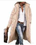 Jaqueta Feminina Longa Forrada Bege 22