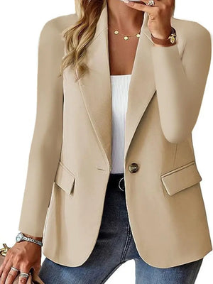 Blazer Alfaiataria Alongado Slim Bege 01