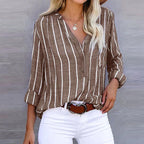 Camisa Feminina Casual Marrom 4