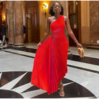 Vestido Longo Elegante Vermelho 8