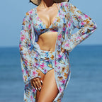 Conjunto Biquíni e Saída de Praia Azul Claro 04