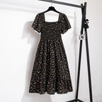 Vestido Midi Floral Preto 05