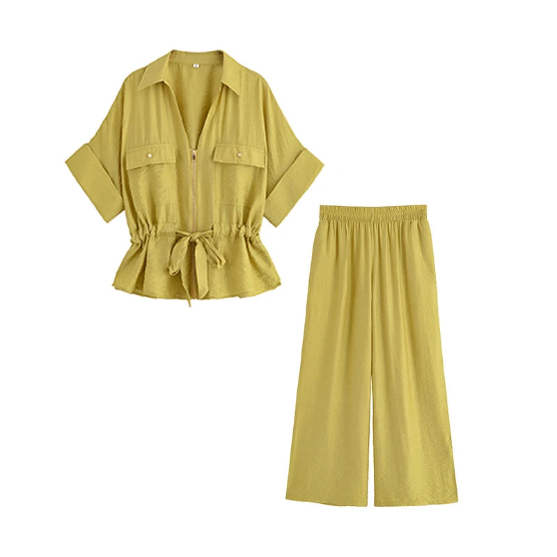 Conjunto Feminino Mostarda 07