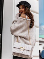 Suéter Casual Feminino Bege 3