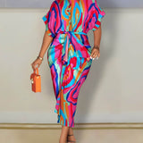 Vestido Longo com Abotoamento Tallis