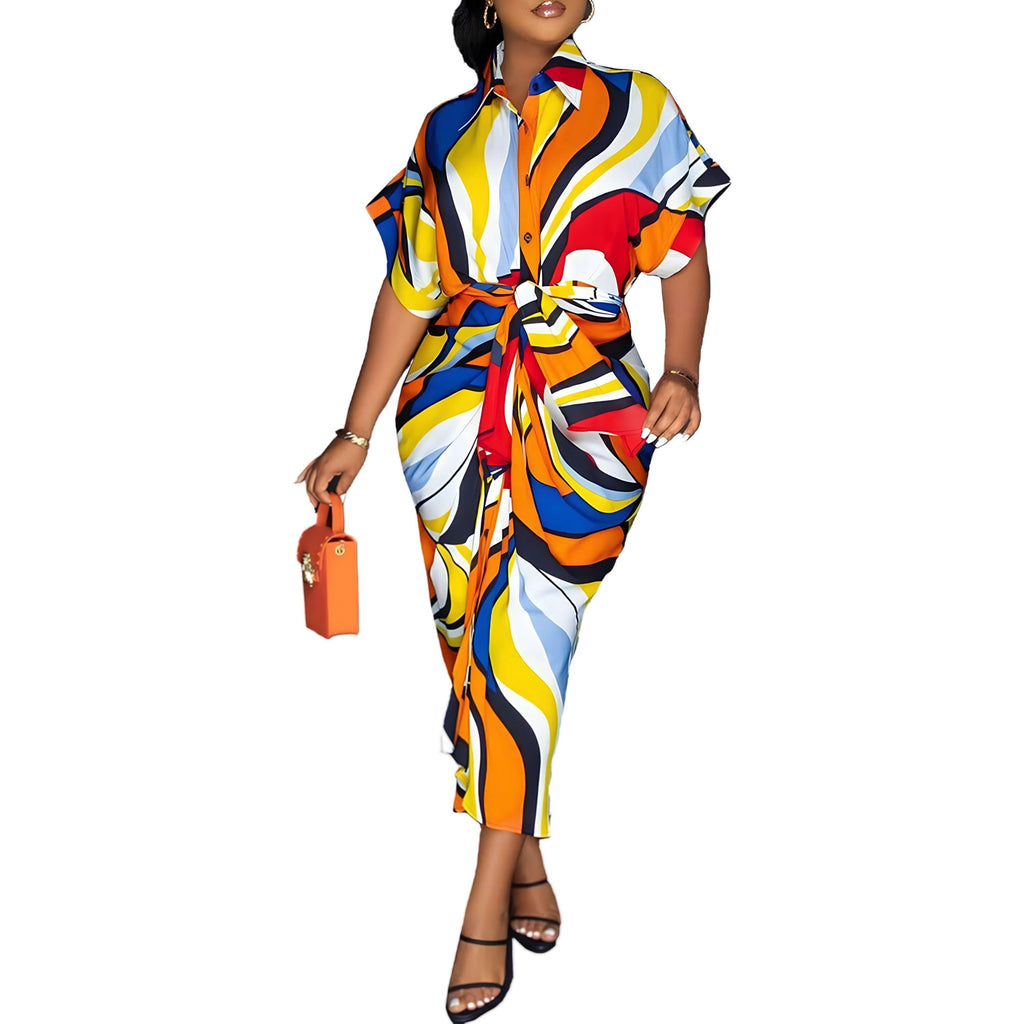 Vestido Longo com Abotoamento Amarelo 6