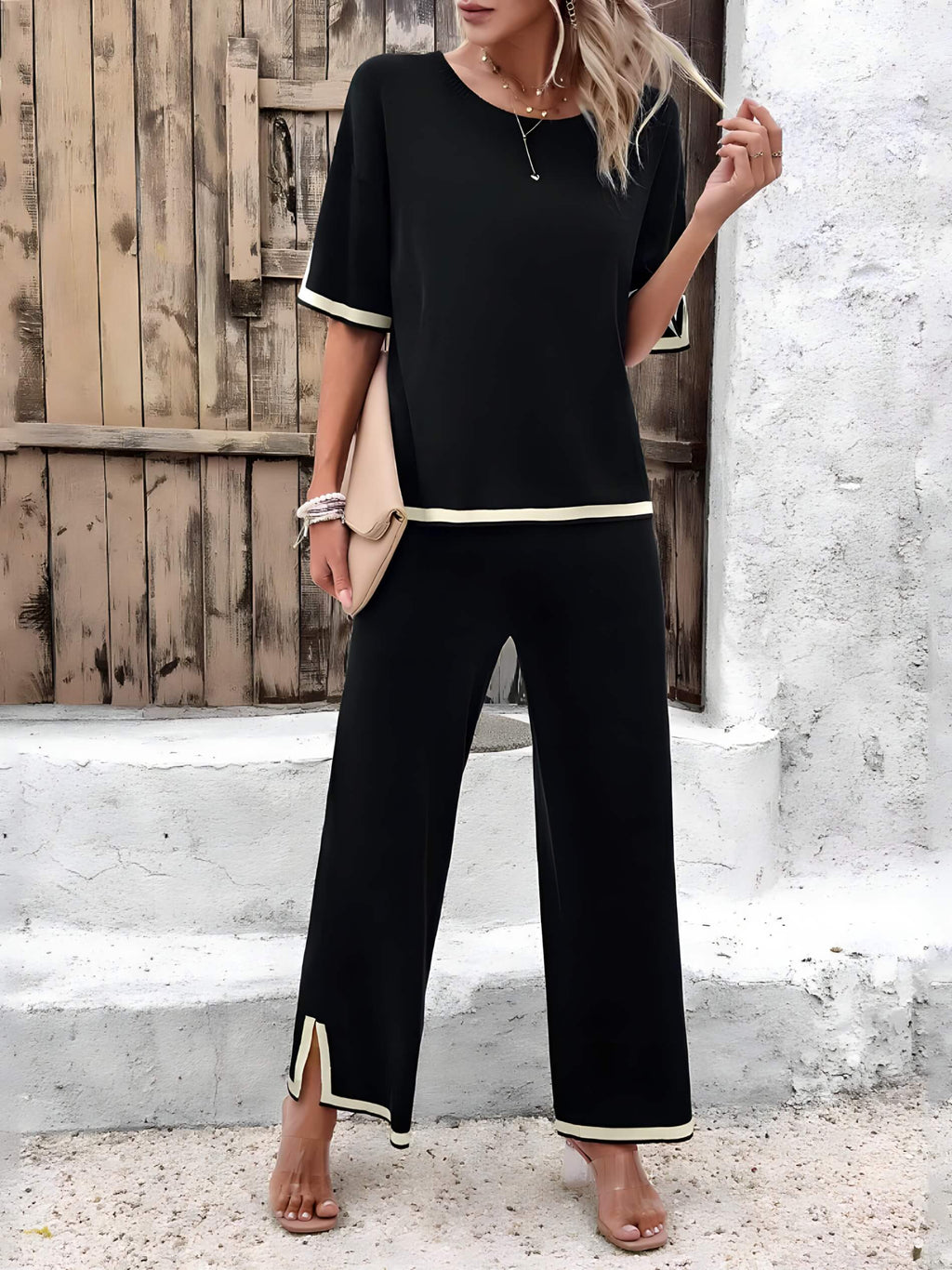 Conjunto Feminino de Malha Split