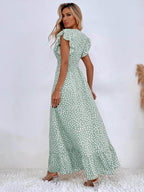Vestido Longo de Chiffon Verde 3