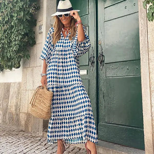Vestido Mídi E Saia De Camadas Bolgar Azul / P 64