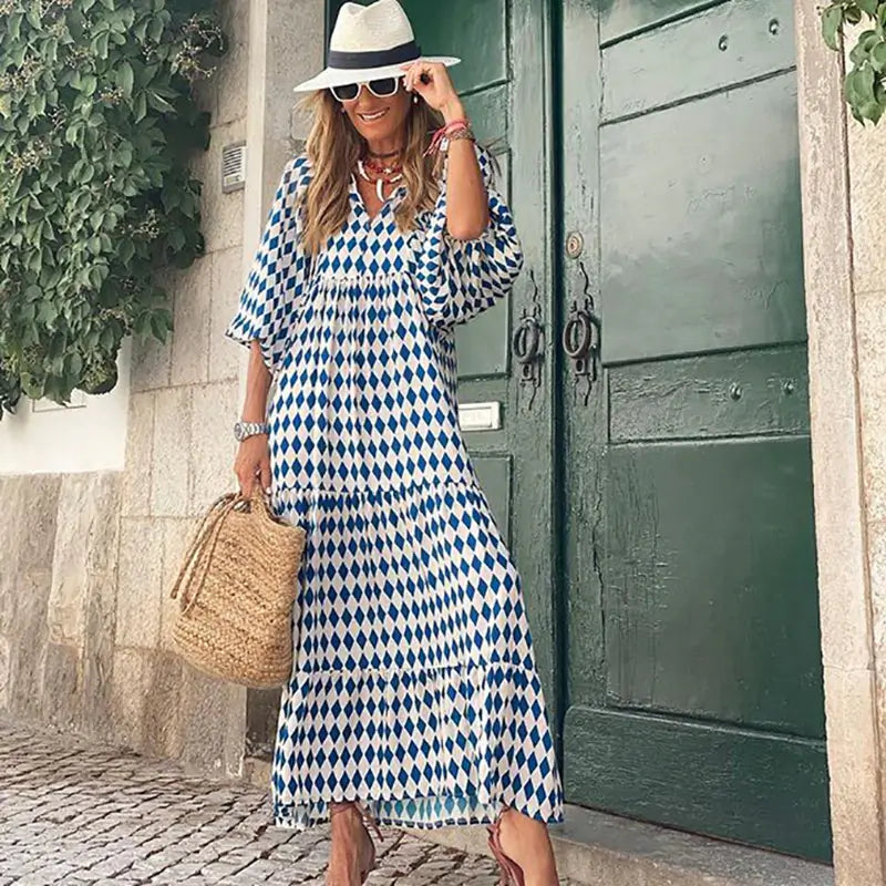 Vestido Mídi E Saia De Camadas Bolgar Azul / P 64