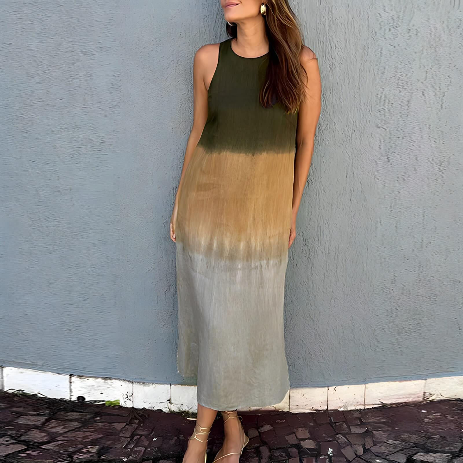 Vestido Mídi Casual Verde Militar 8